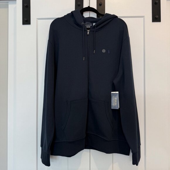 NWT Polo Ralph Lauren Full Zip Fleece Hoodie Men’s XXL Navy Pony Logo Casual - Picture 2 of 11